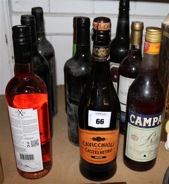 10 bottles of mixed wine etc(-)